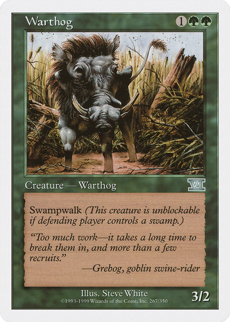 Warthog — Classic Sixth Edition — Magic: The Gathering