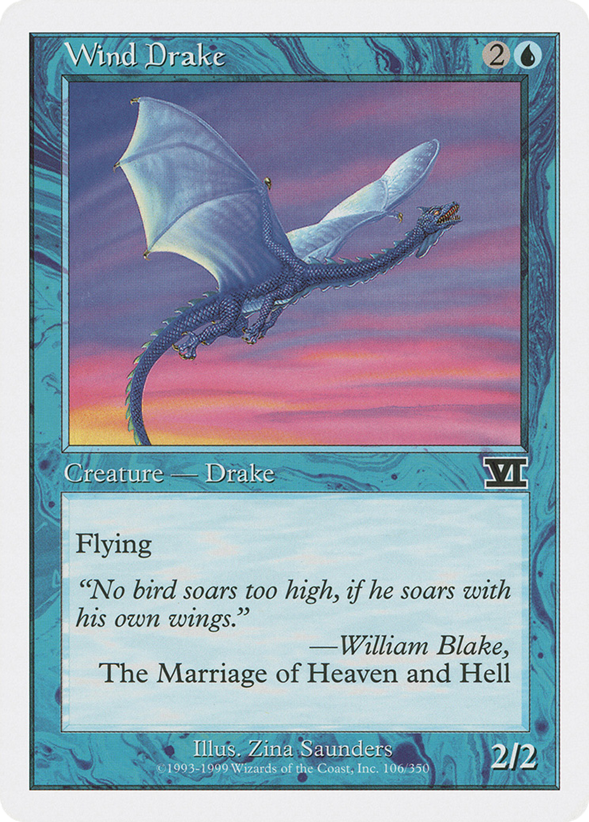 Wind Drake — Classic Sixth Edition — Magic: The Gathering