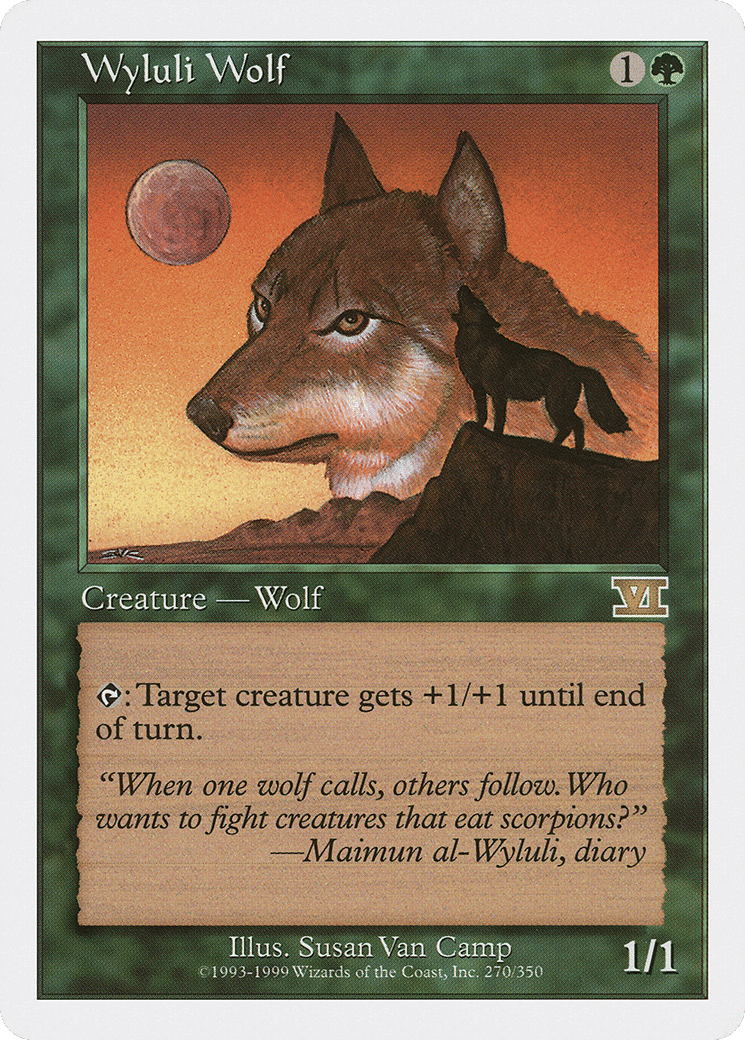 Wyluli Wolf — Classic Sixth Edition — Magic: The Gathering