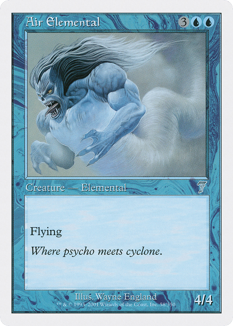 Air Elemental — Seventh Edition — Magic: The Gathering