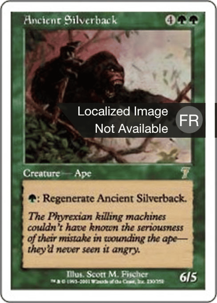Vieux gorille à dos argenté — Seventh Edition — Magic: The Gathering