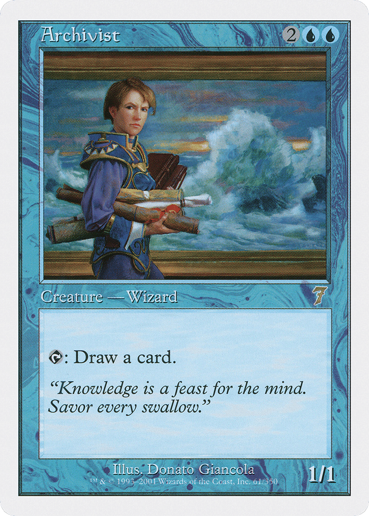 Archivist — Seventh Edition — Magic: The Gathering