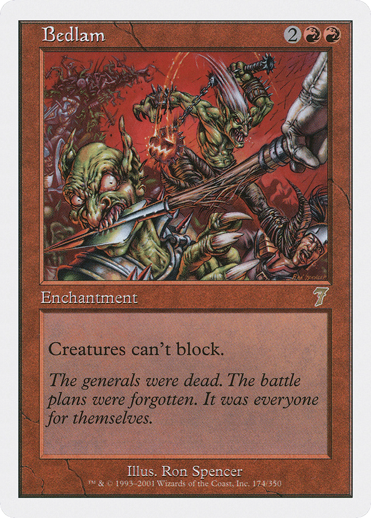 Bedlam — Seventh Edition — Magic: The Gathering