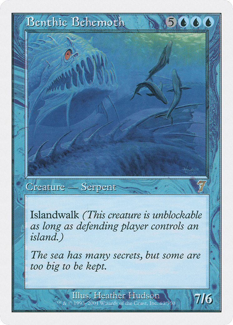 Benthic Behemoth — Seventh Edition — Magic: The Gathering