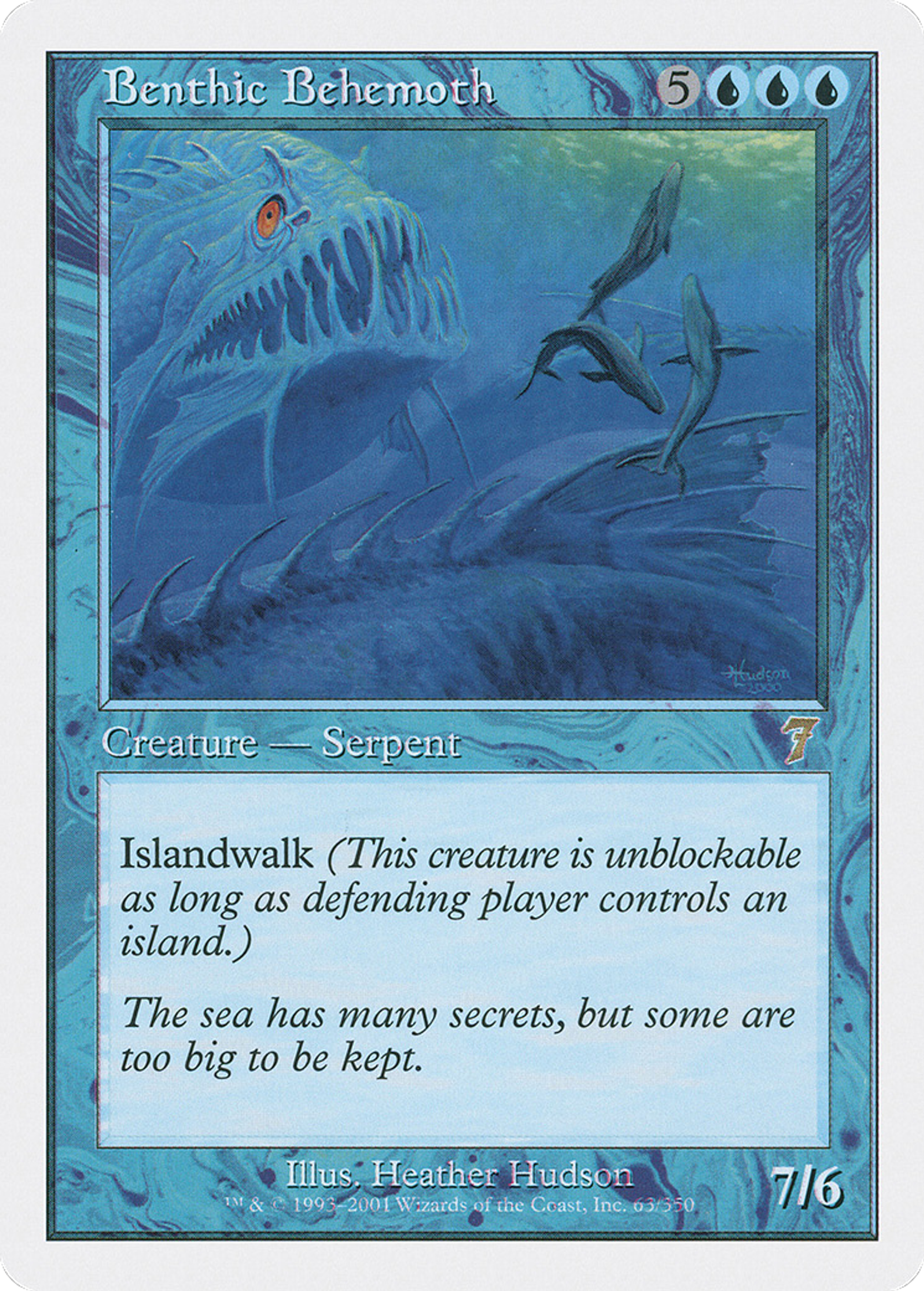 Benthic Behemoth — Seventh Edition — Magic: The Gathering