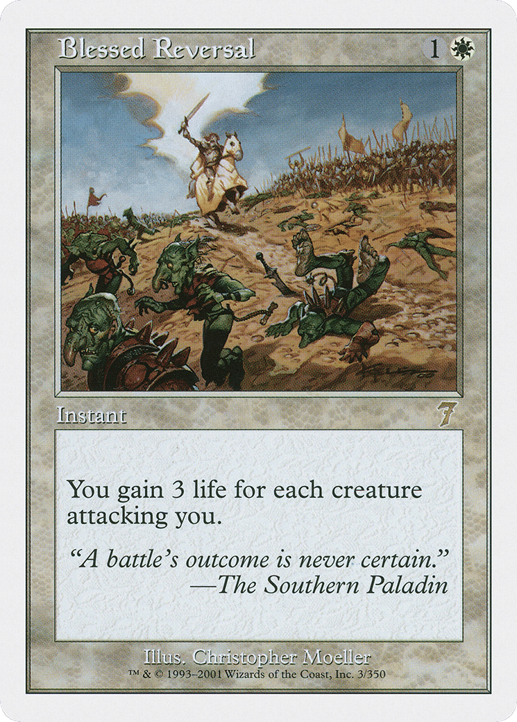 Blessed Reversal — Seventh Edition — Magic: The Gathering