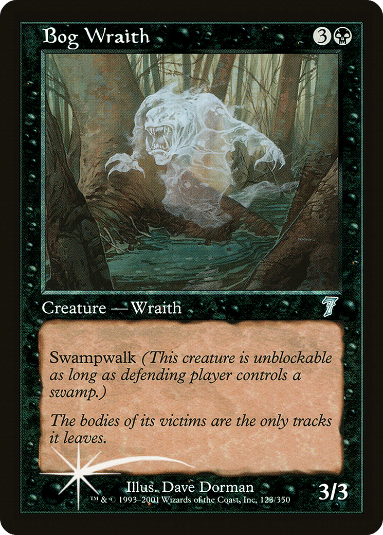 Bog Wraith — Seventh Edition — Magic: The Gathering