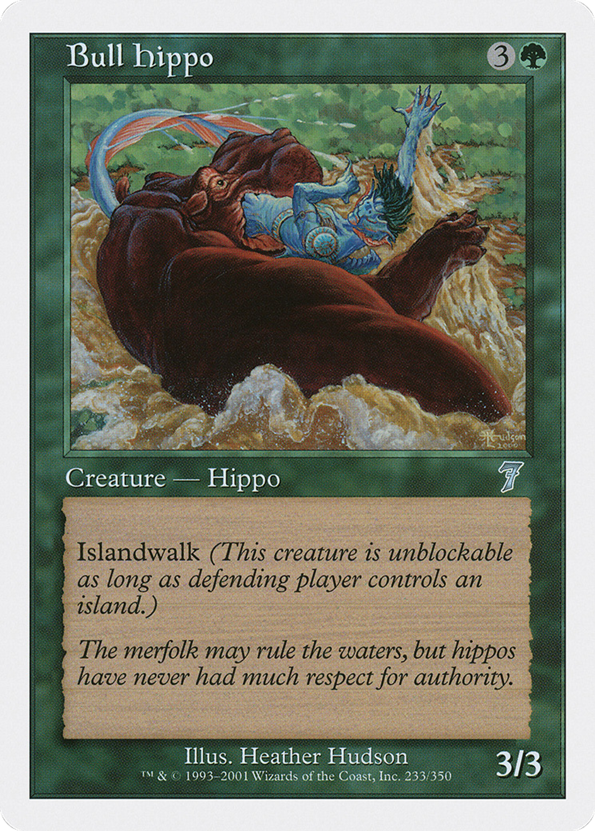 Bull Hippo — Seventh Edition — Magic: The Gathering