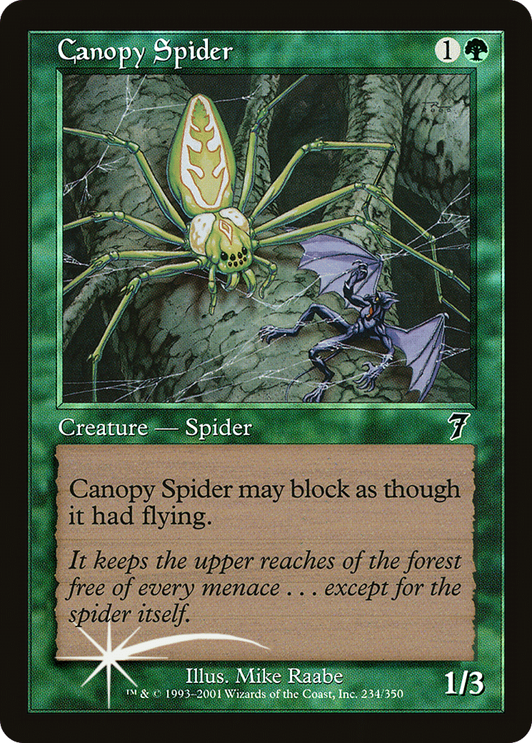 Canopy Spider — Seventh Edition — Magic: The Gathering