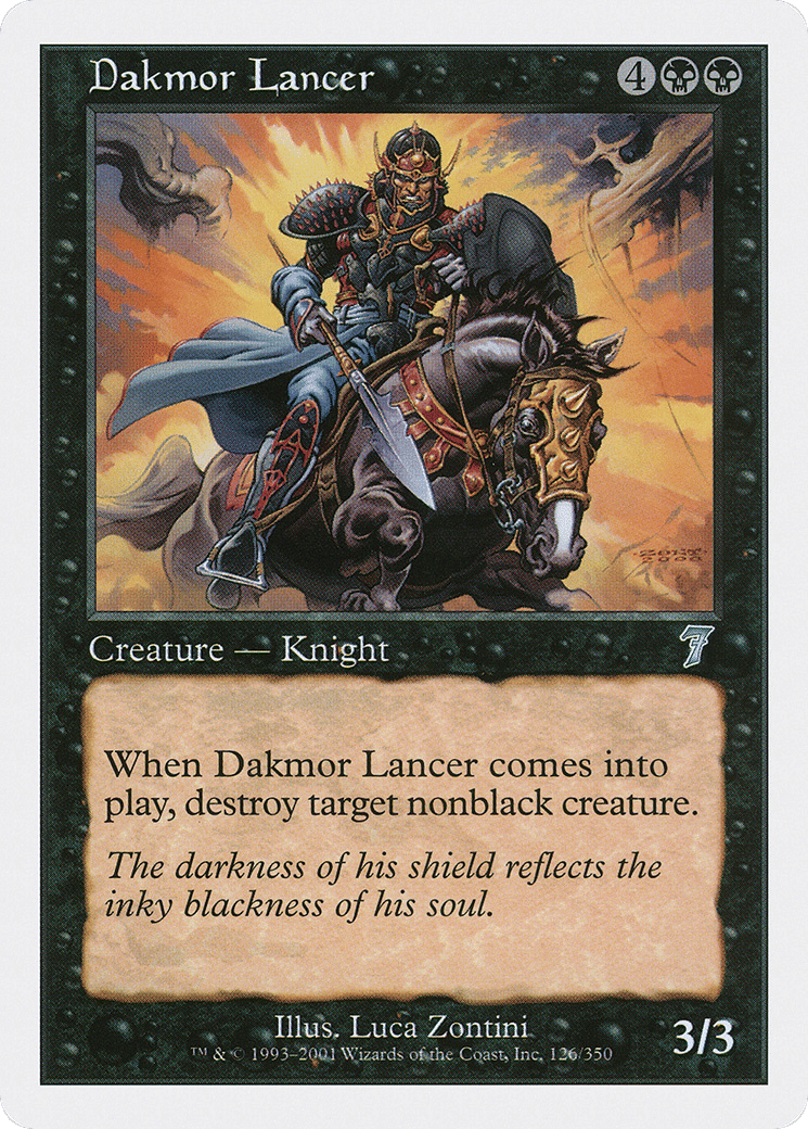 Dakmor Lancer — Seventh Edition — Magic: The Gathering