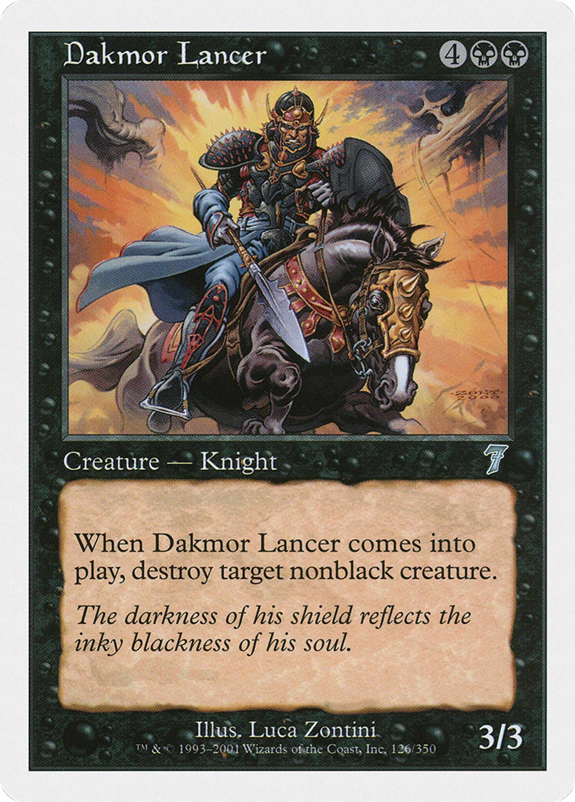 Dakmor Lancer — Seventh Edition — Magic: The Gathering