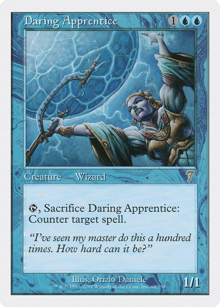 Daring Apprentice — Seventh Edition — Magic: The Gathering