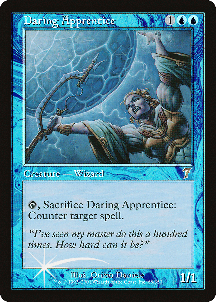 Daring Apprentice — Seventh Edition — Magic: The Gathering