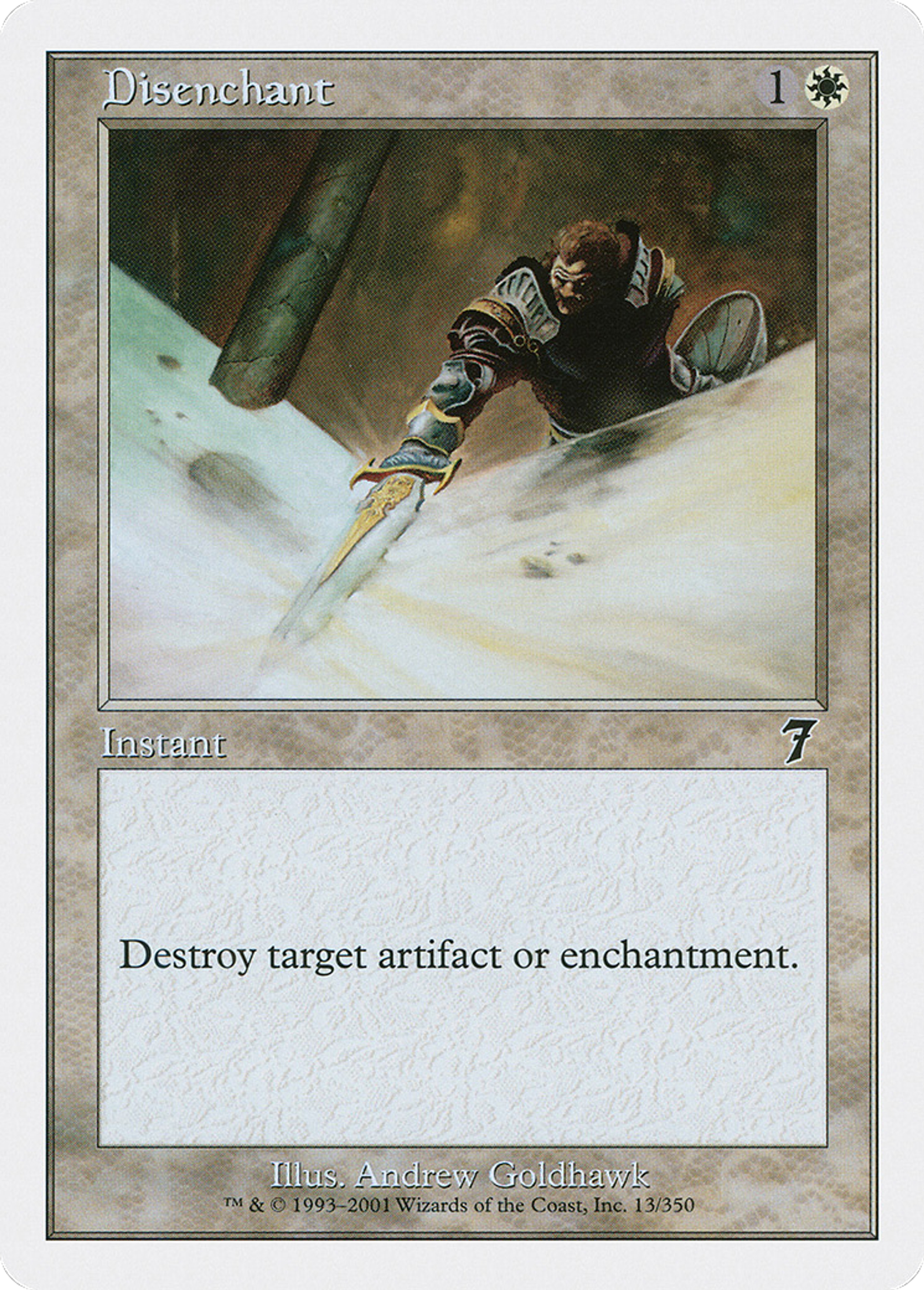 Désenchantement — Seventh Edition — Magic: The Gathering