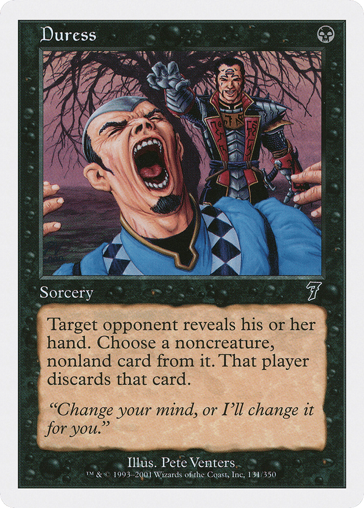 Duress — Seventh Edition — Magic: The Gathering