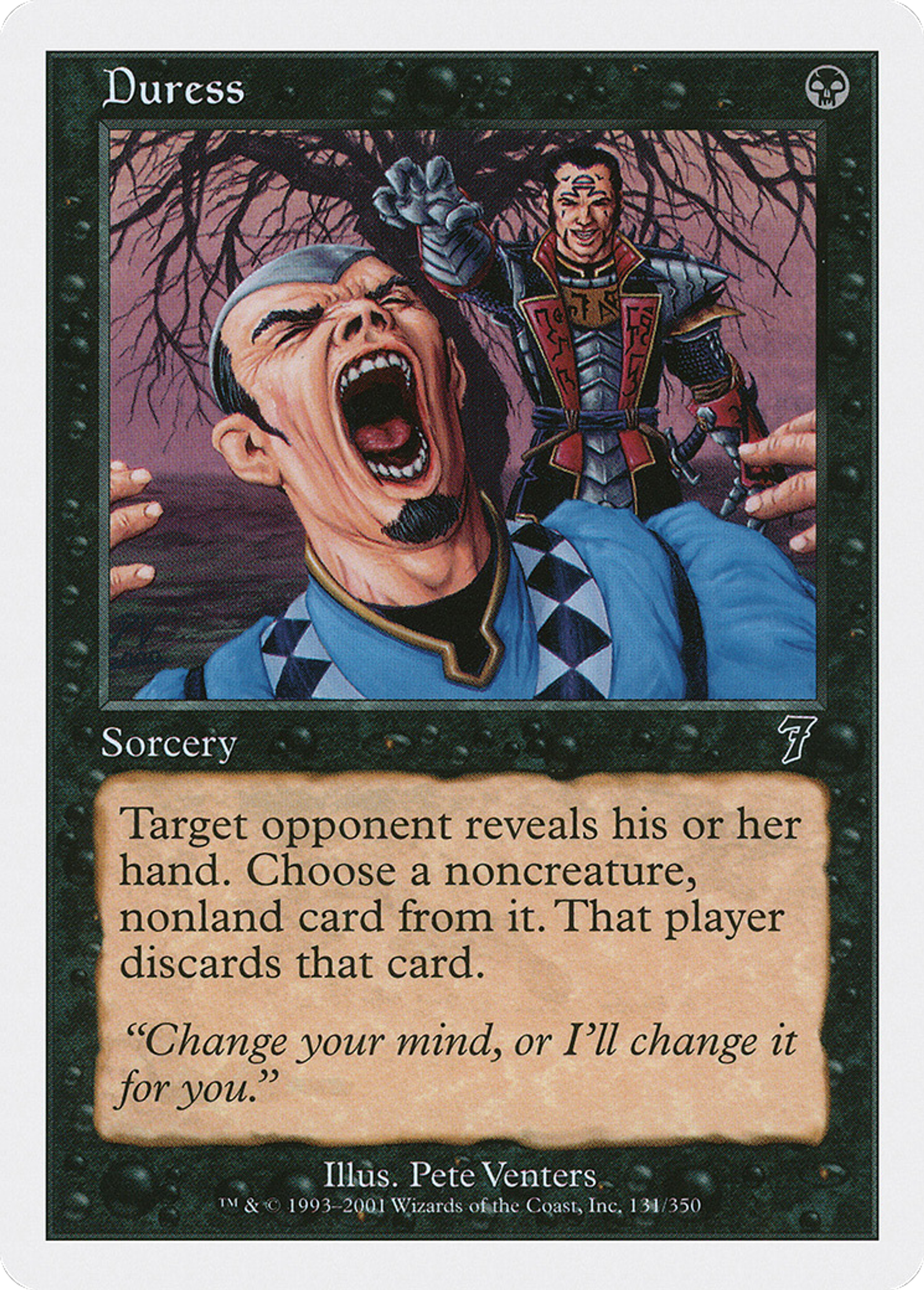 Duress — Seventh Edition — Magic: The Gathering