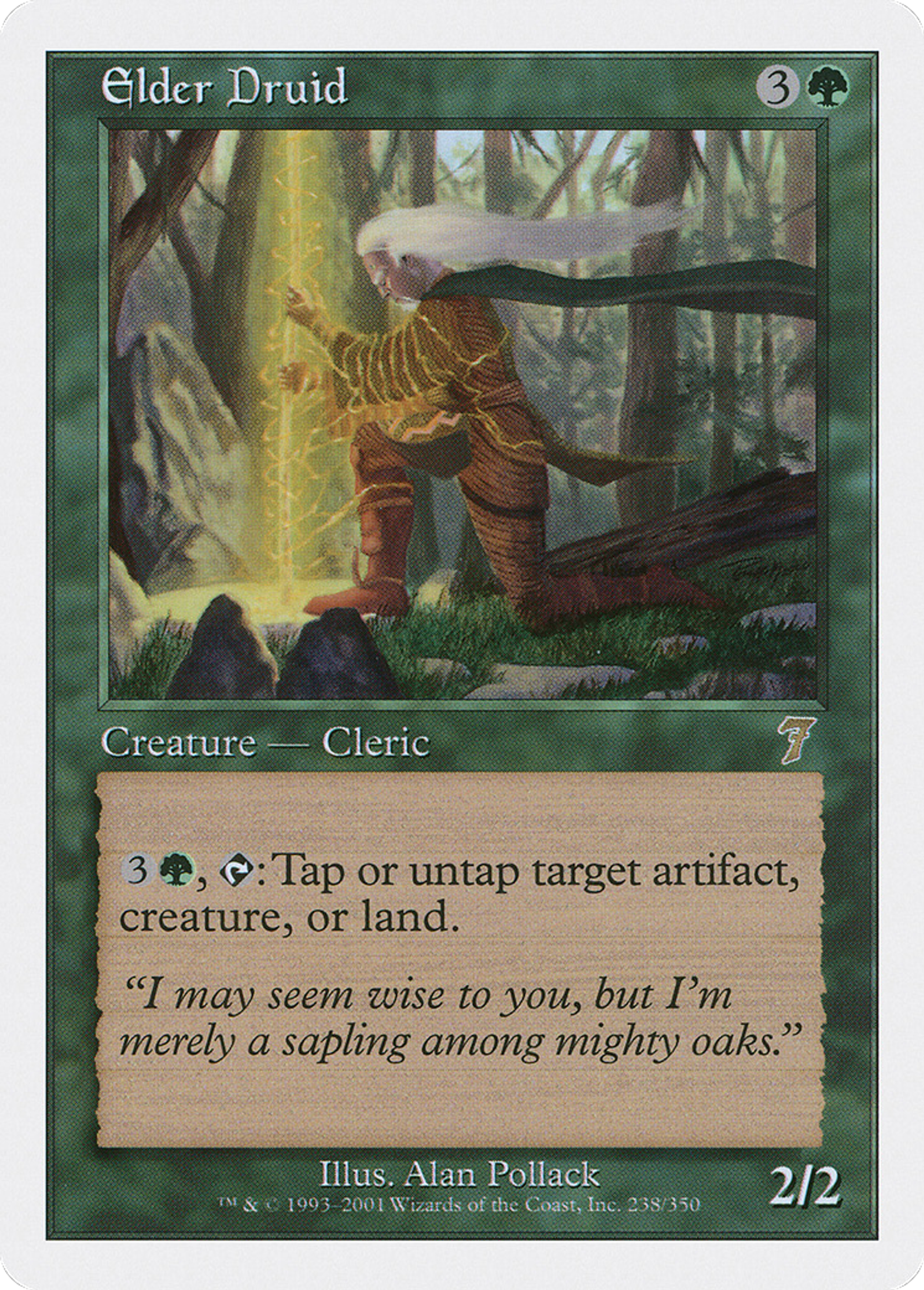 Elder Druid — Seventh Edition — Magic: The Gathering