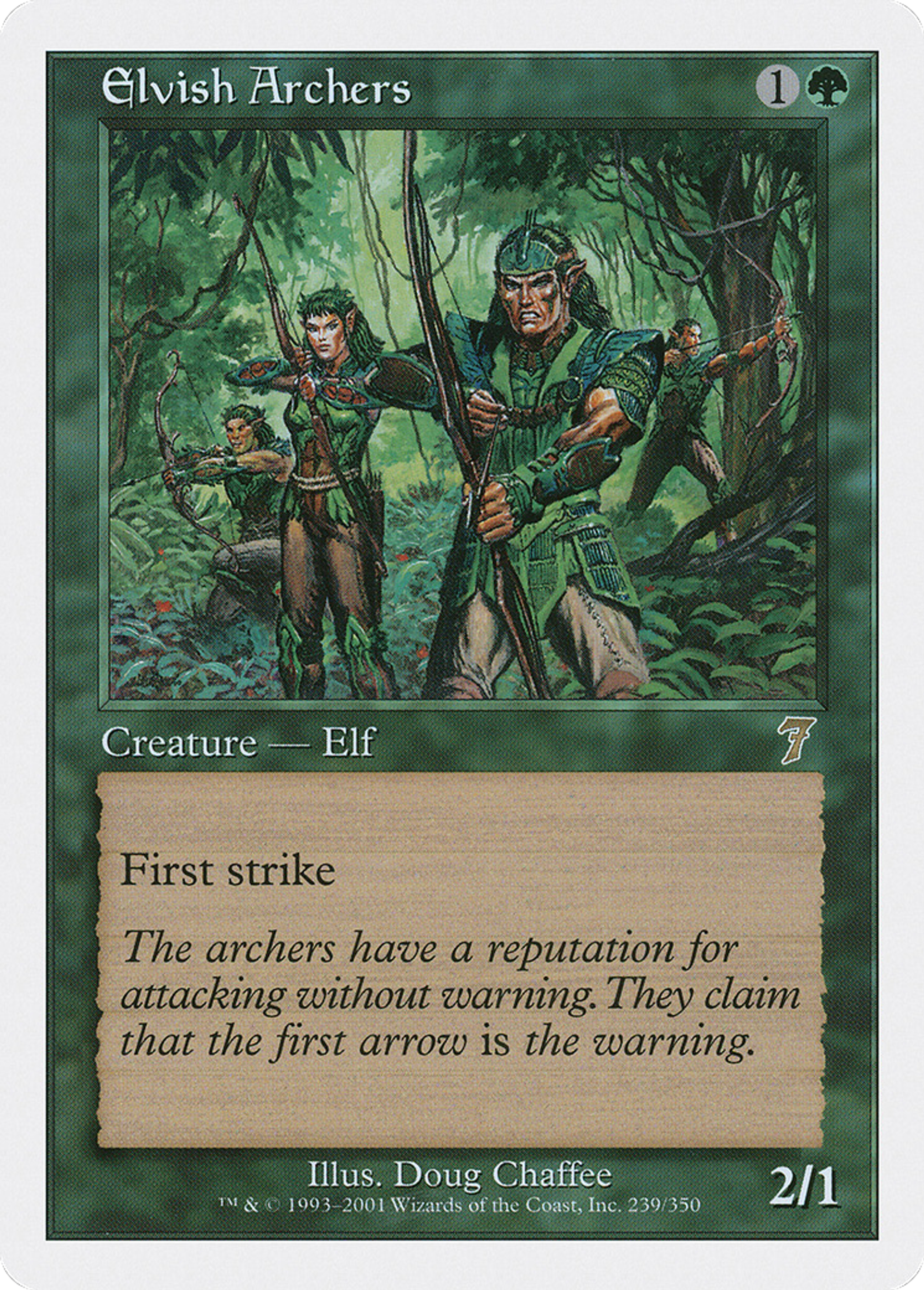 Elvish Archers — Seventh Edition — Magic: The Gathering