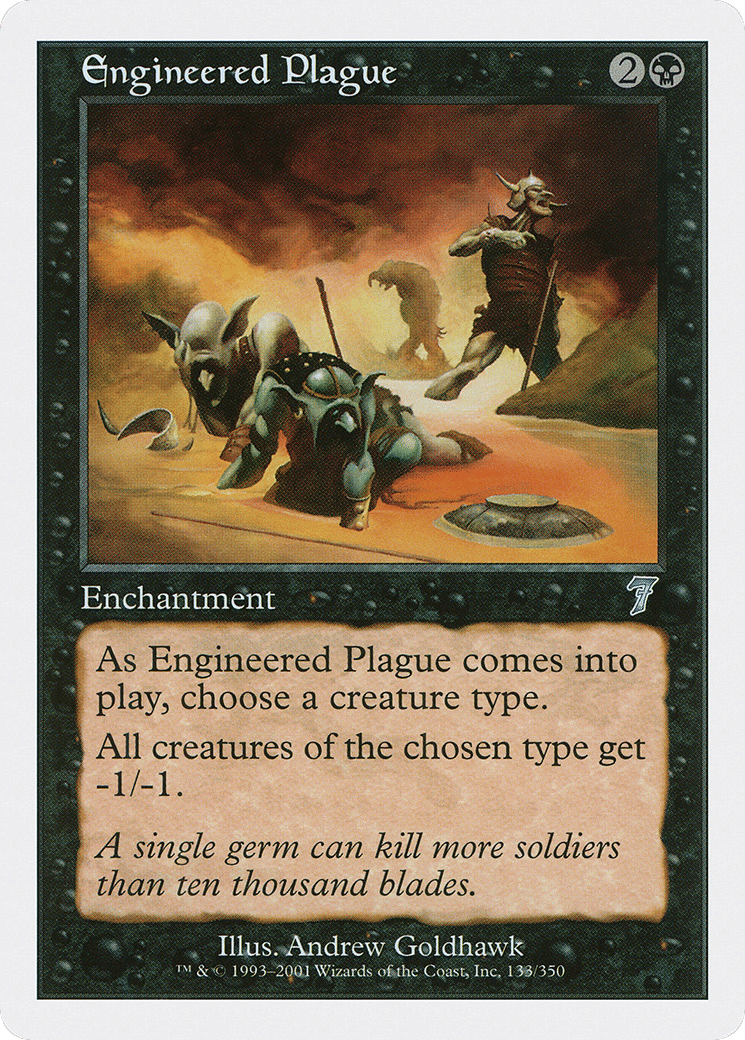 Engineered Plague — Seventh Edition — Magic: The Gathering
