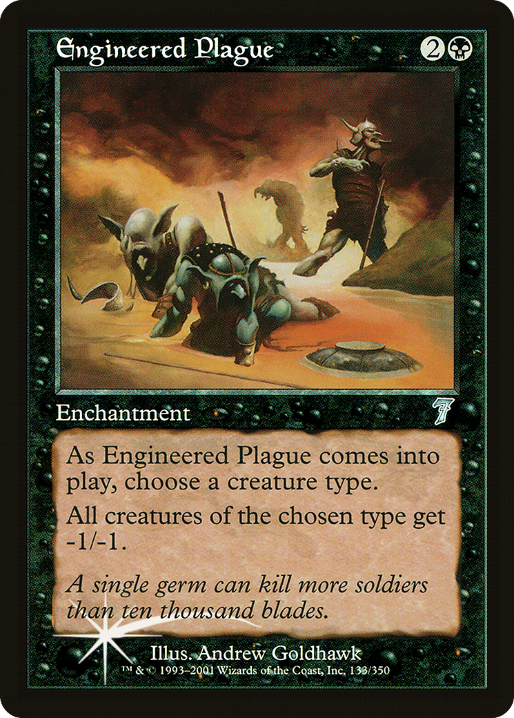 Engineered Plague — Seventh Edition — Magic: The Gathering