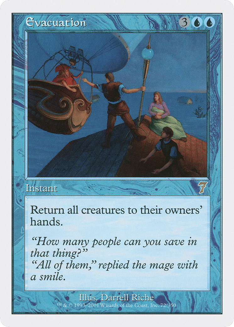 Evacuation — Seventh Edition — Magic: The Gathering