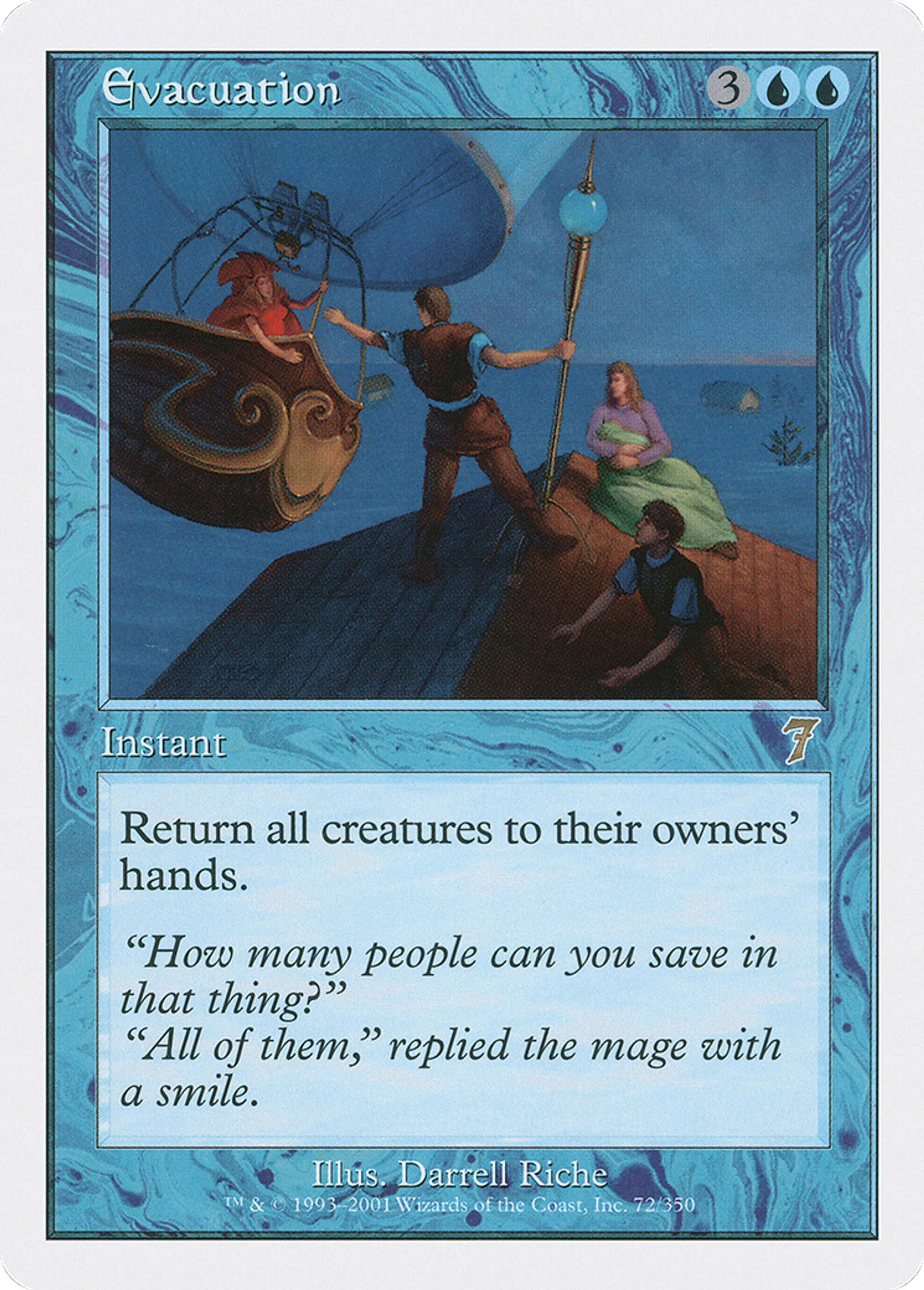 Evacuation — Seventh Edition — Magic: The Gathering