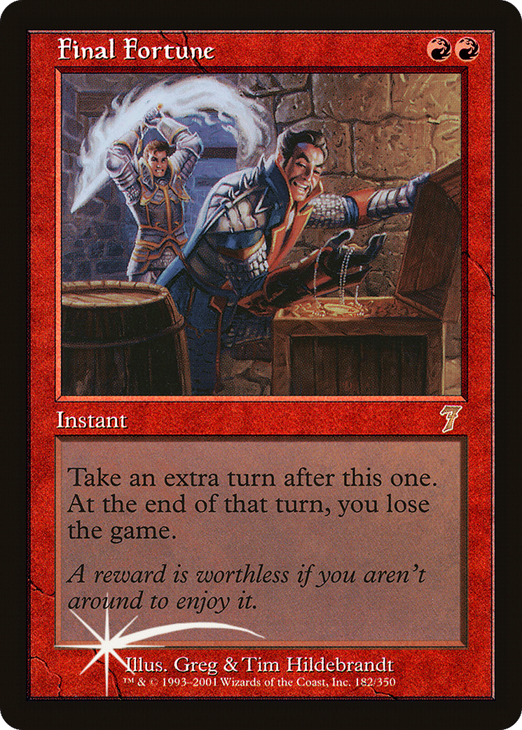 Final Fortune — Seventh Edition — Magic: The Gathering