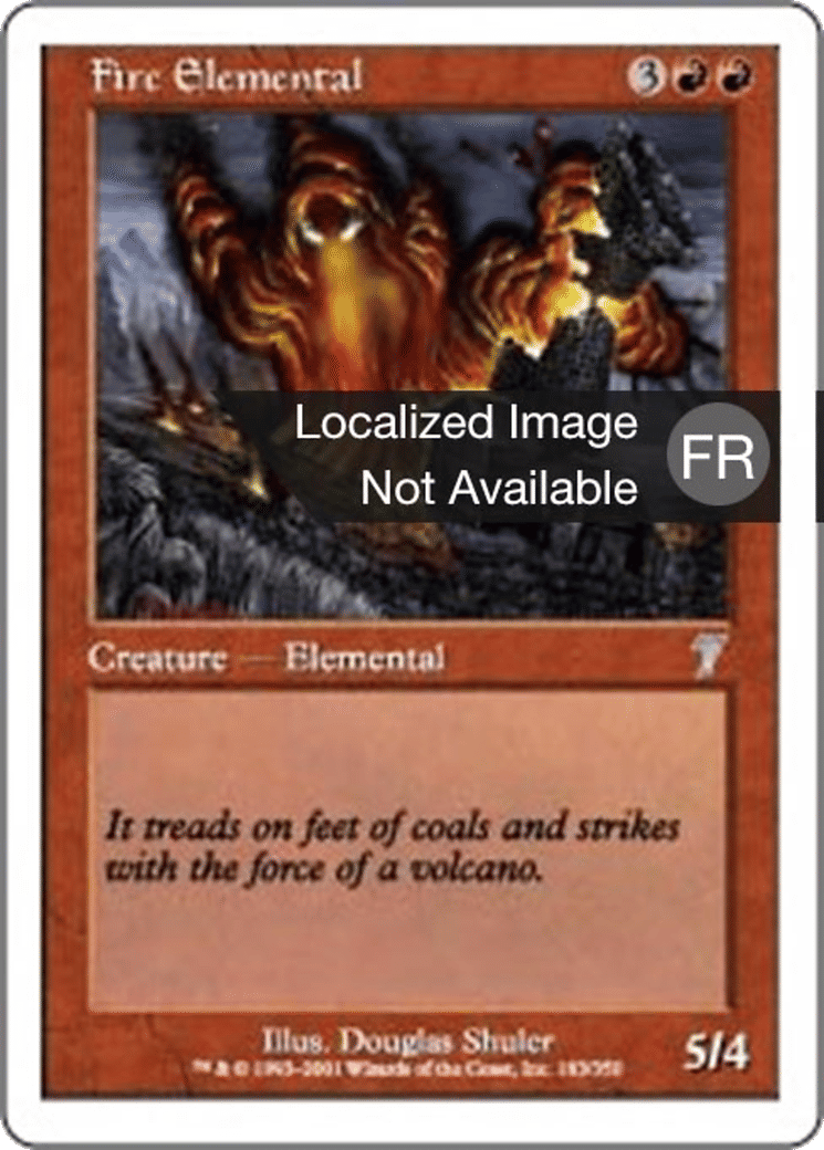 Élémental de feu — Seventh Edition — Magic: The Gathering