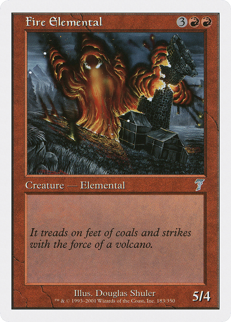 Fire Elemental — Seventh Edition — Magic: The Gathering