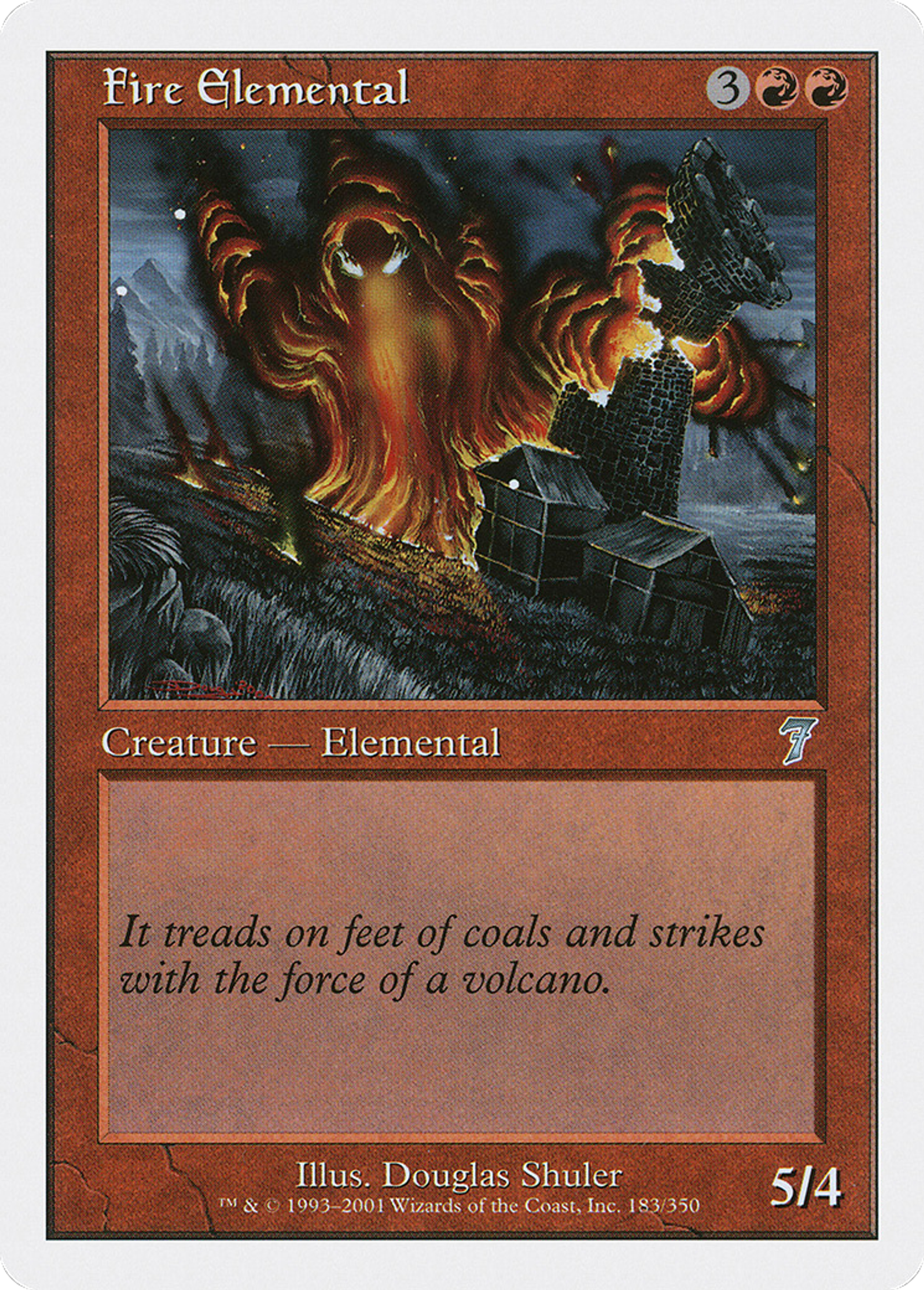 Élémental de feu — Seventh Edition — Magic: The Gathering