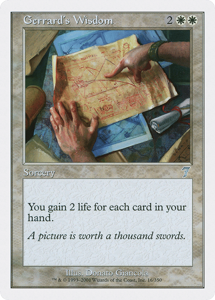 Gerrard's Wisdom — Seventh Edition — Magic: The Gathering