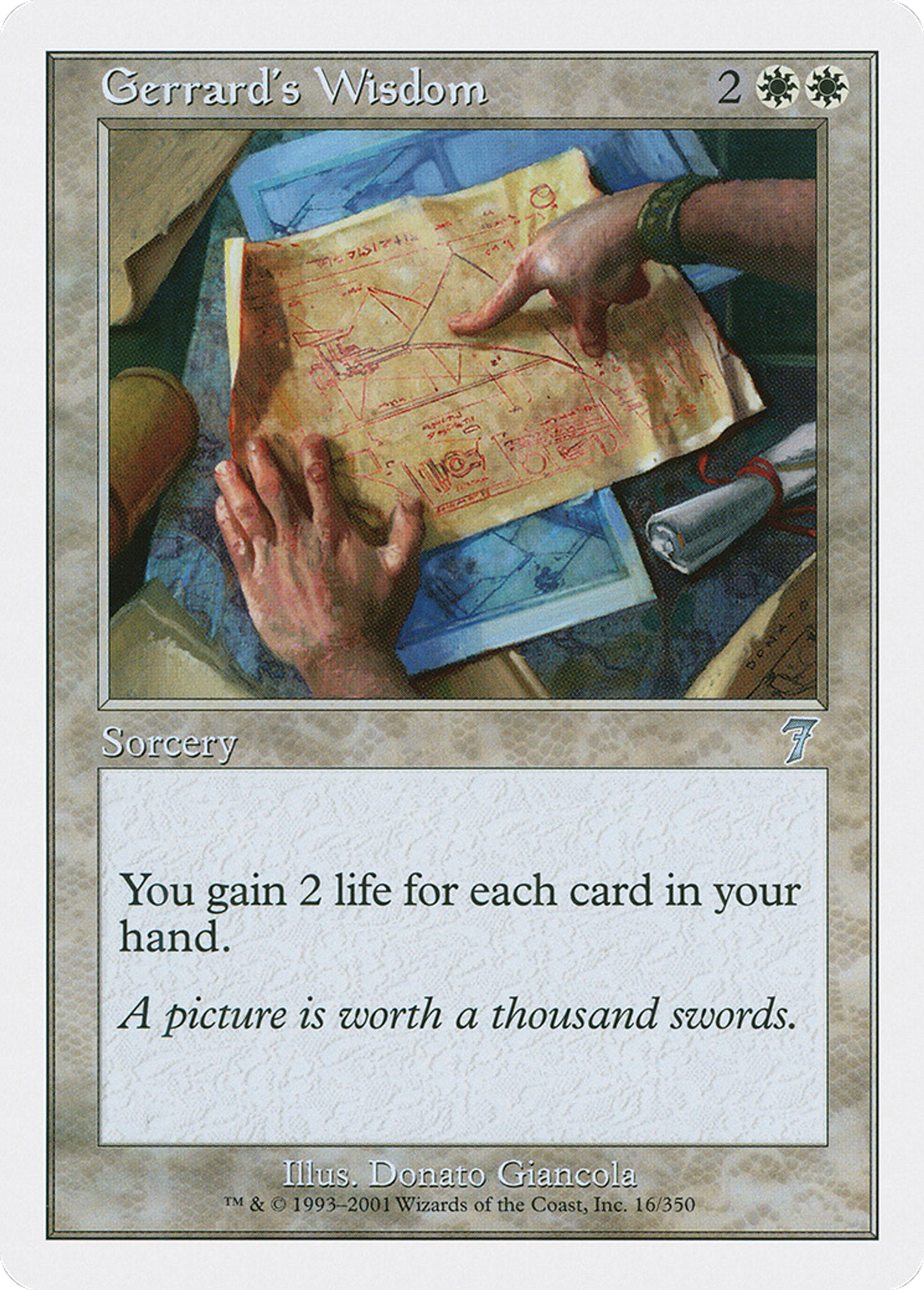 Gerrard's Wisdom — Seventh Edition — Magic: The Gathering