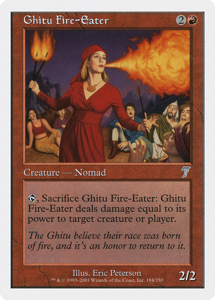 Ghitu Fire-Eater — Seventh Edition — Magic: The Gathering