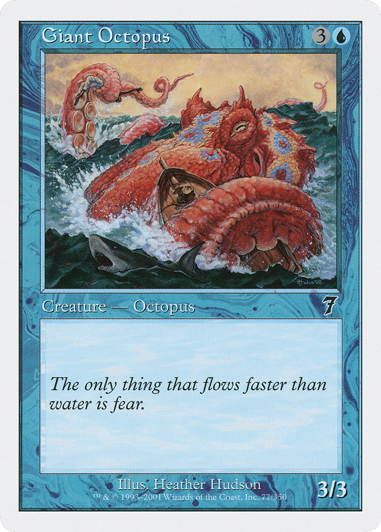 Giant Octopus — Seventh Edition — Magic: The Gathering