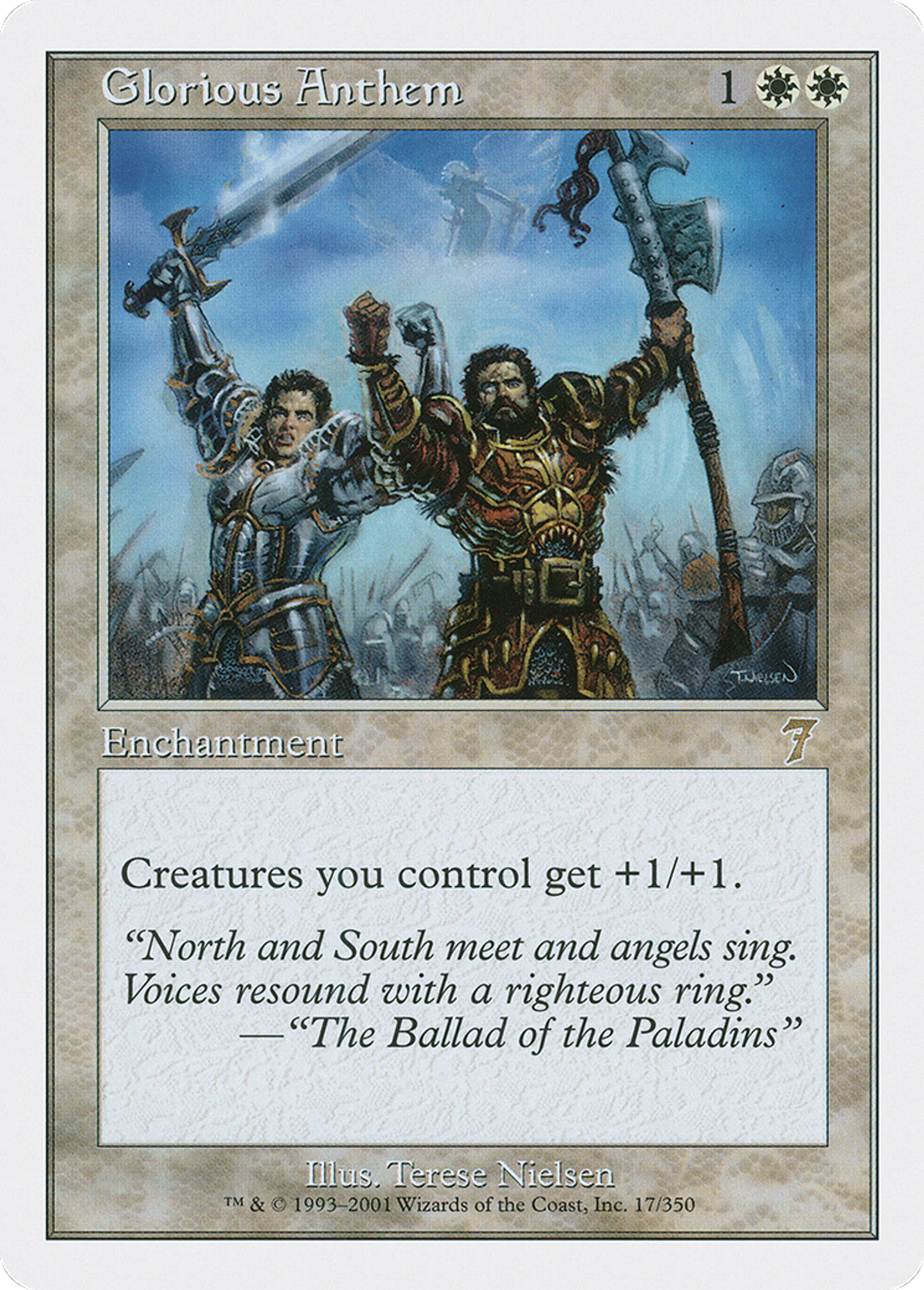 Glorious Anthem — Seventh Edition — Magic: The Gathering