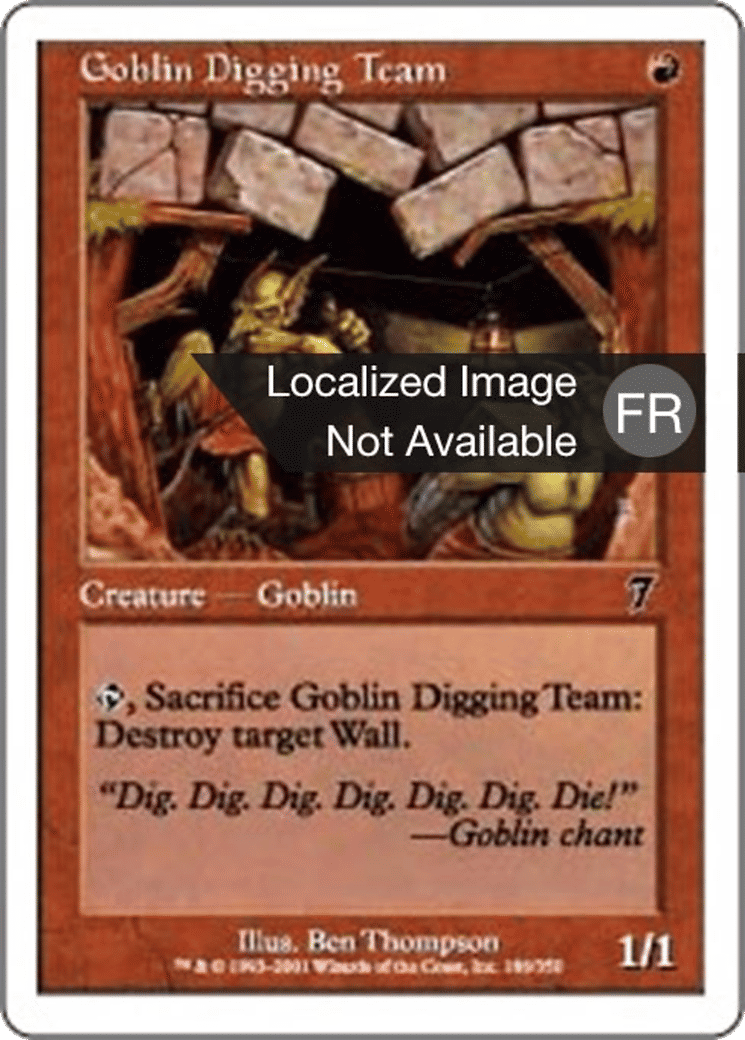 Équipe de minage gobeline — Seventh Edition — Magic: The Gathering