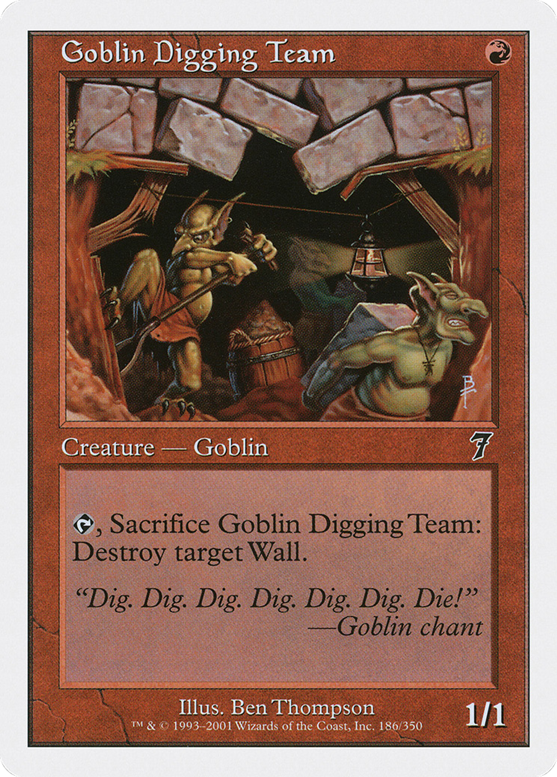Goblin Digging Team — Seventh Edition — Magic: The Gathering