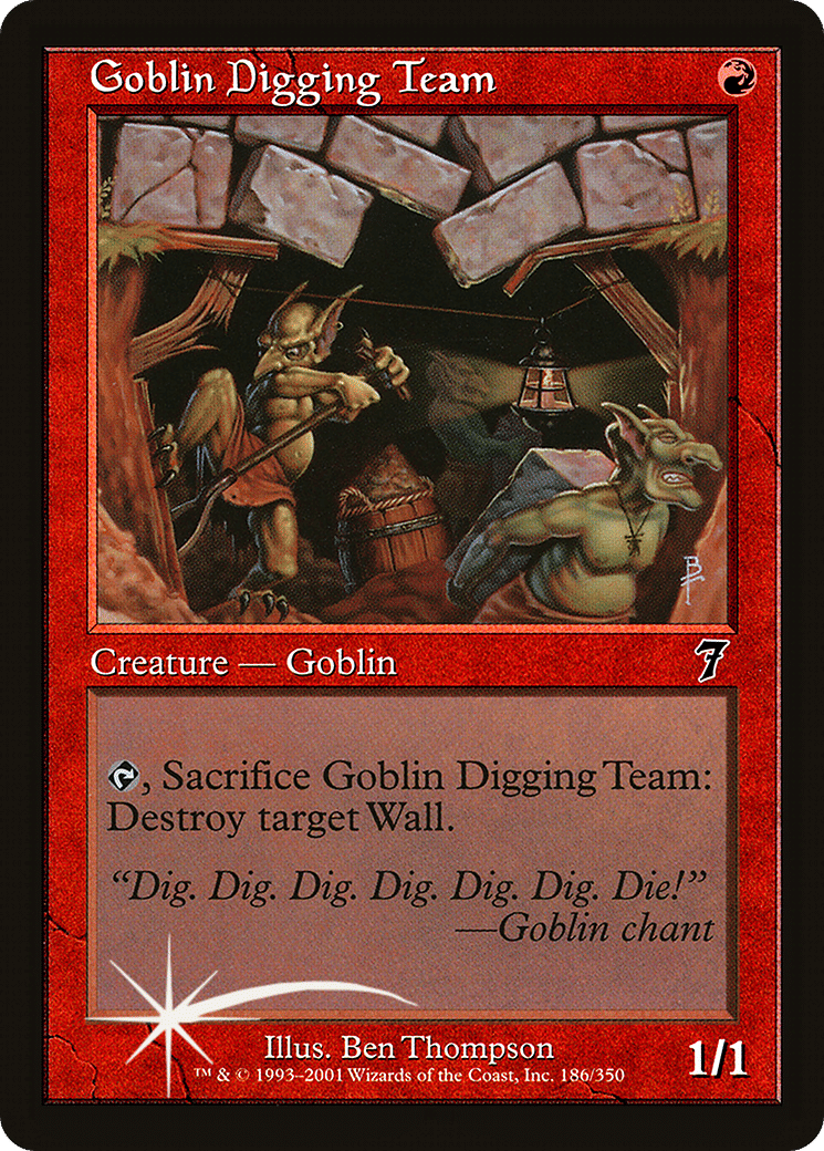 Goblin Digging Team — Seventh Edition — Magic: The Gathering