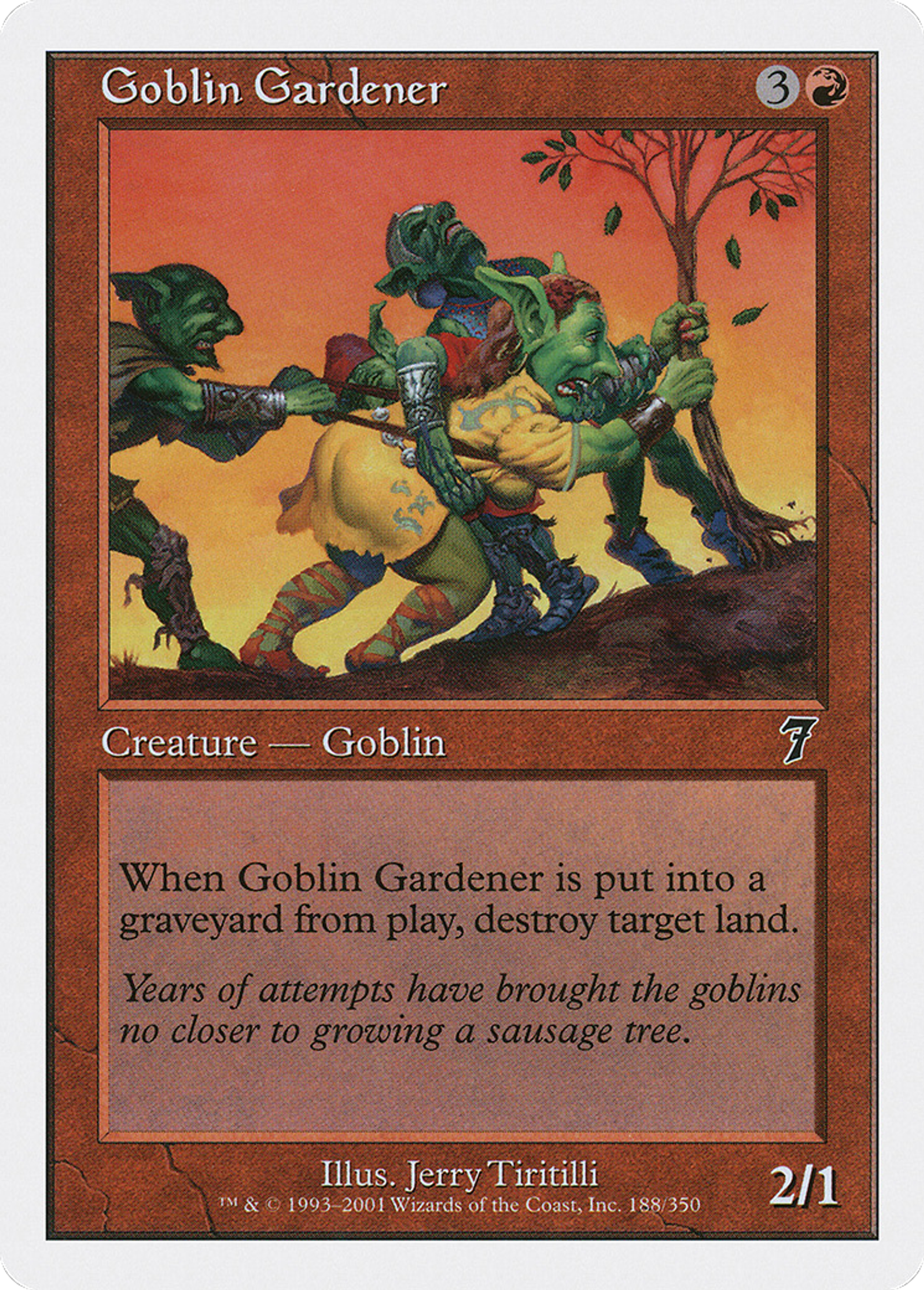 Goblin Gardener — Seventh Edition — Magic: The Gathering