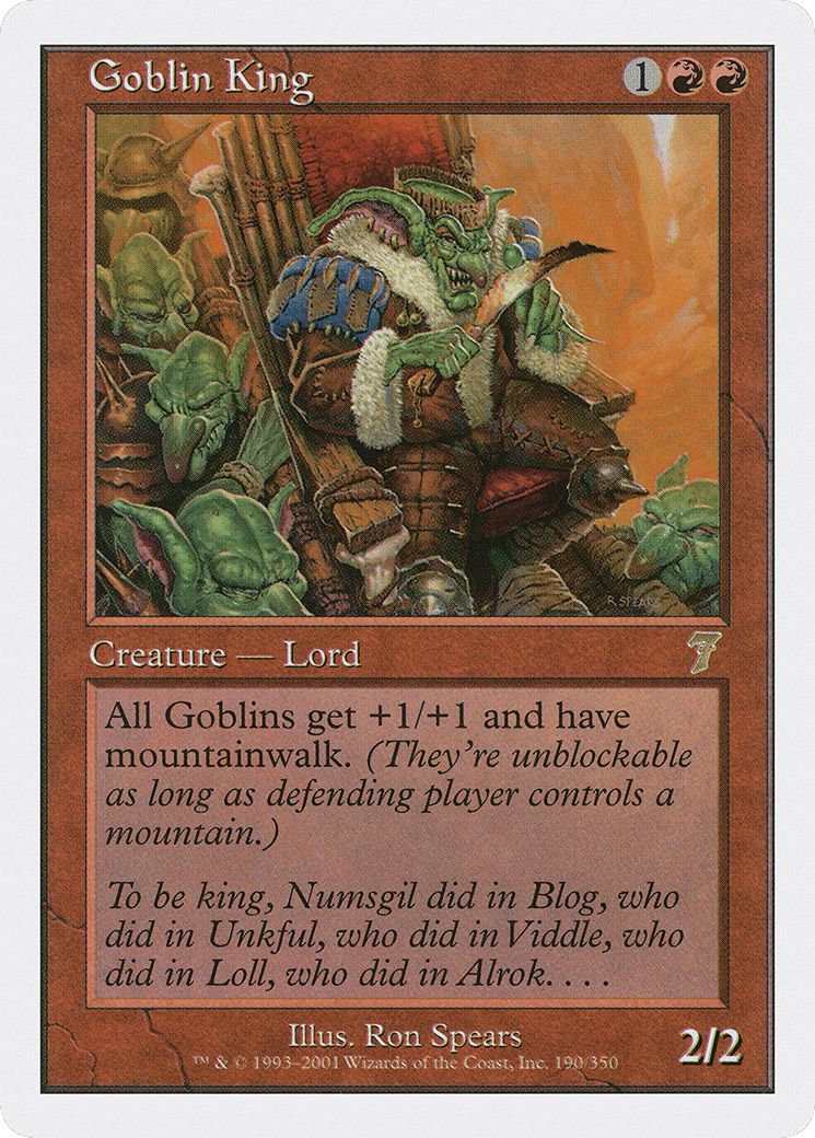 Goblin King — Seventh Edition — Magic: The Gathering