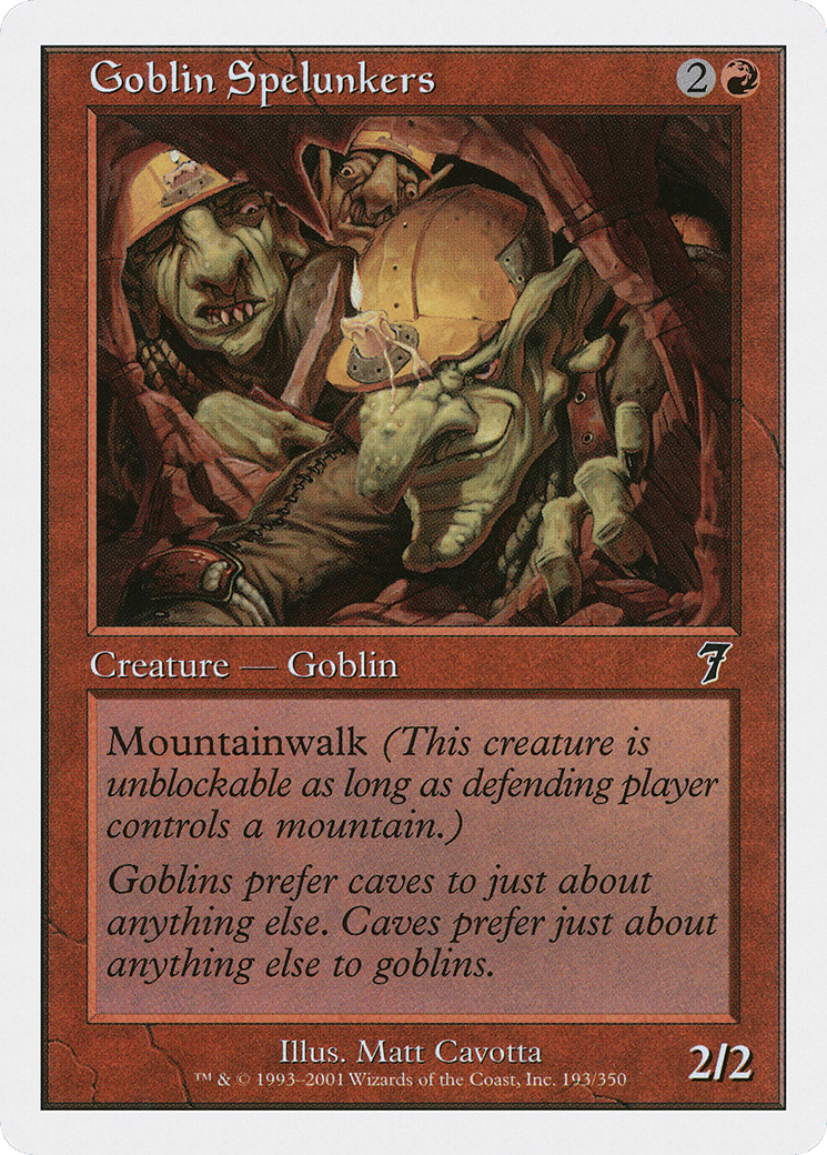 Goblin Spelunkers — Seventh Edition — Magic: The Gathering