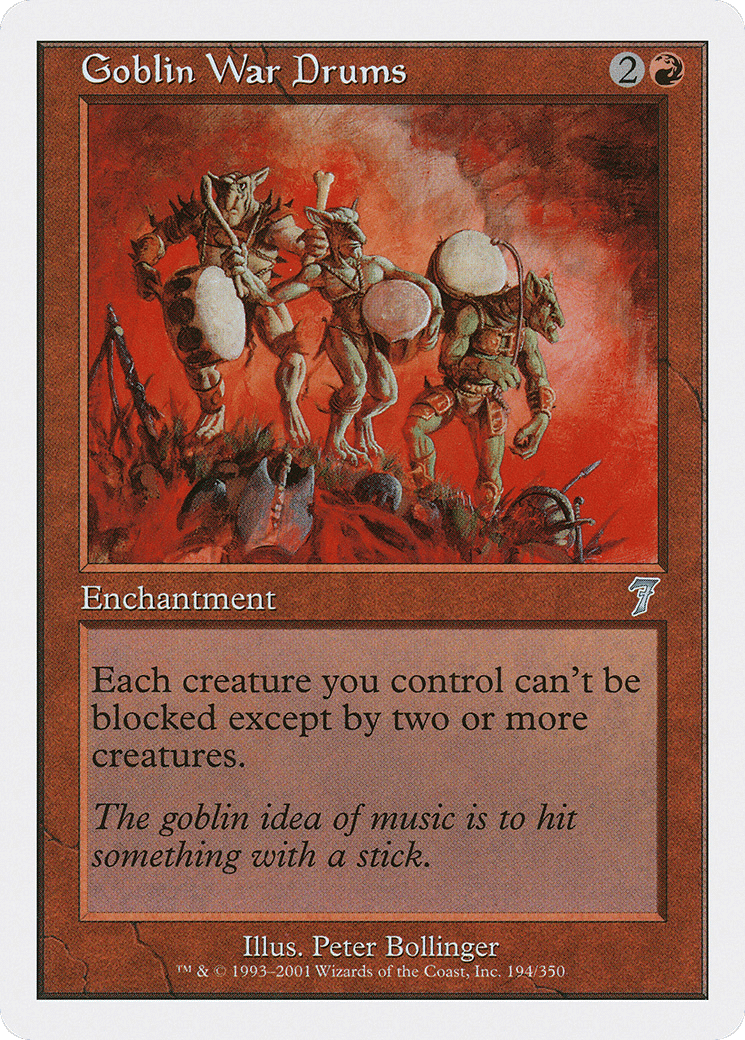 Goblin War Drums — Seventh Edition — Magic: The Gathering