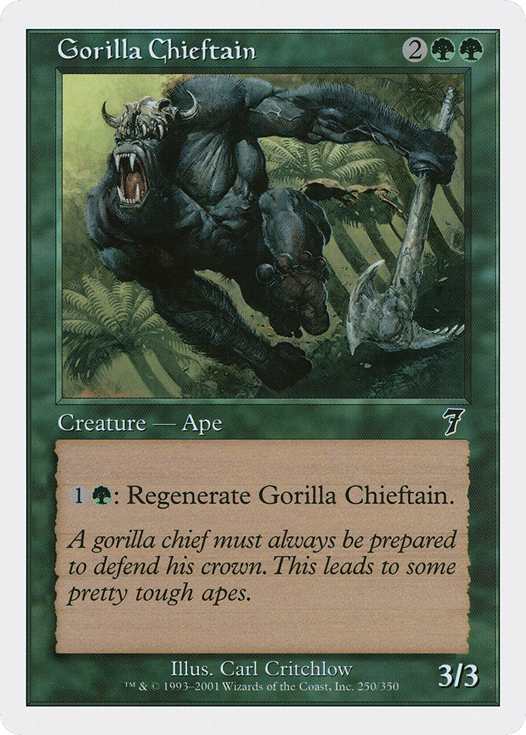 Gorilla Chieftain — Seventh Edition — Magic: The Gathering