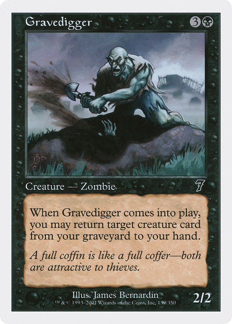 Gravedigger — Seventh Edition — Magic: The Gathering
