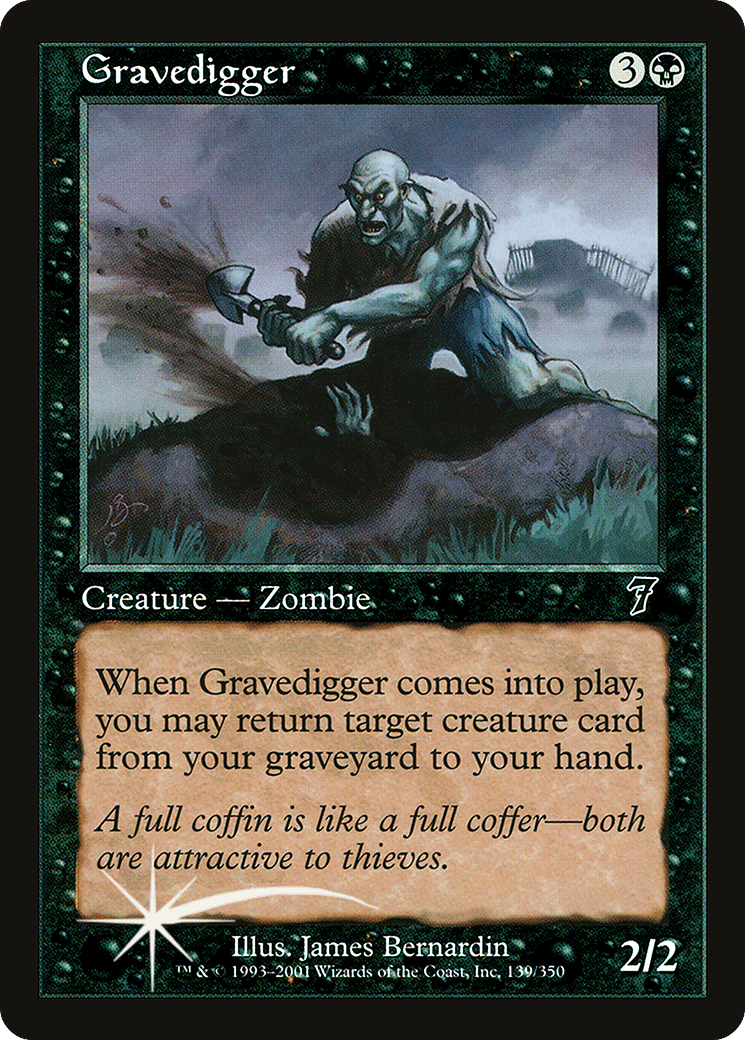 Gravedigger — Seventh Edition — Magic: The Gathering
