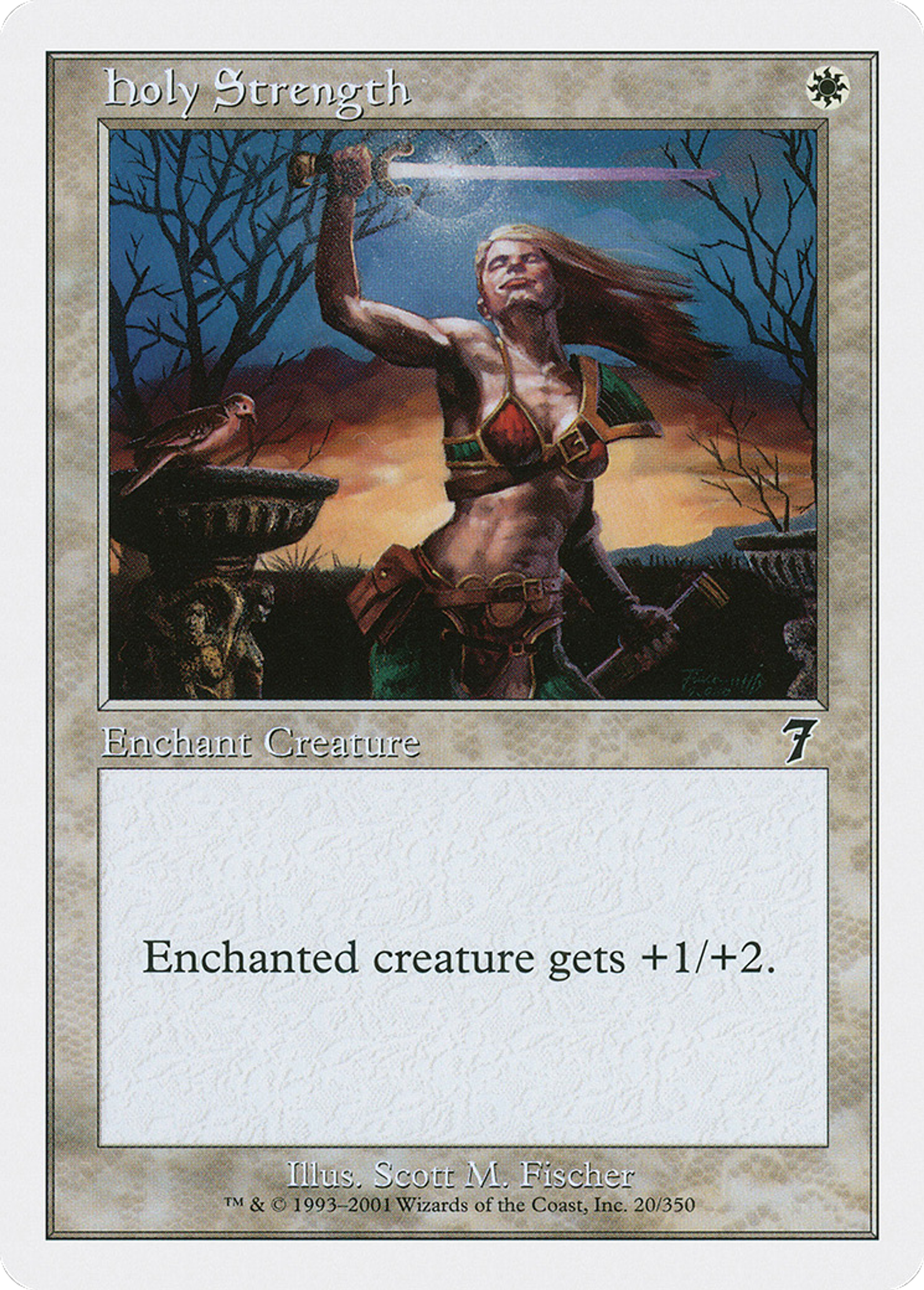 Holy Strength — Seventh Edition — Magic: The Gathering