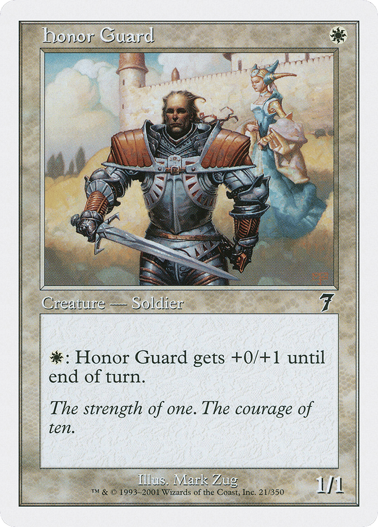 Honor Guard — Seventh Edition — Magic: The Gathering