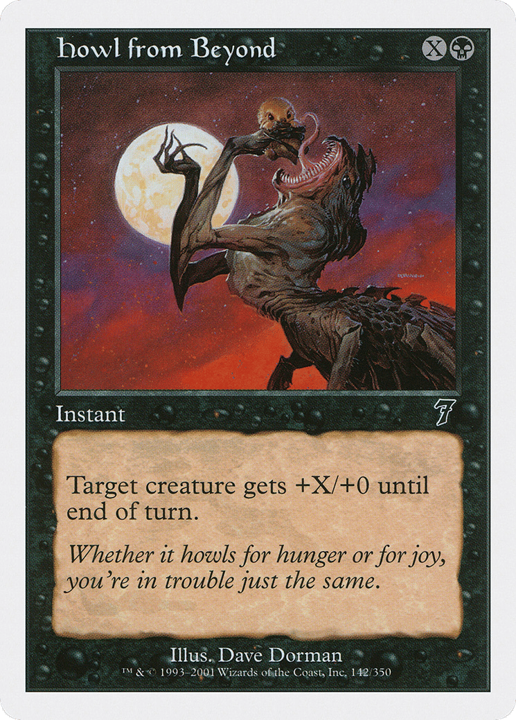 Howl from Beyond — Seventh Edition — Magic: The Gathering