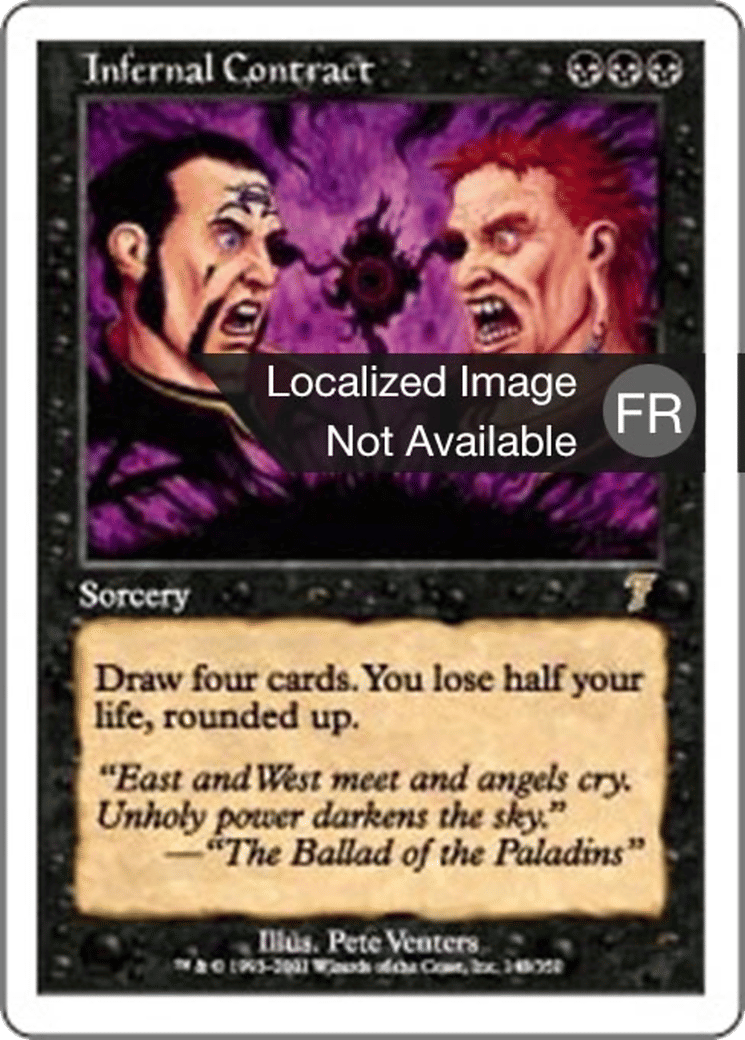 Pacte avec les enfers — Seventh Edition — Magic: The Gathering