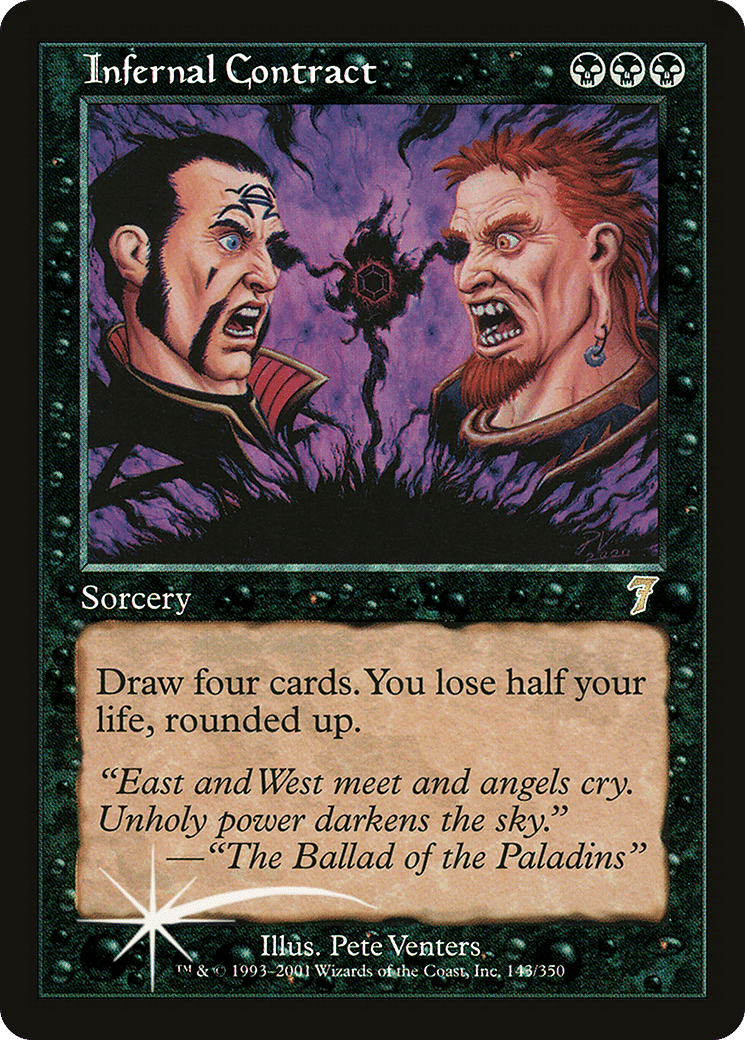 Infernal Contract — Seventh Edition — Magic: The Gathering